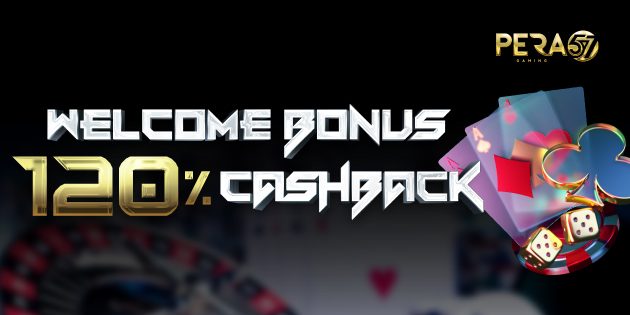 WELCOME BONUS 120% CASHBACK